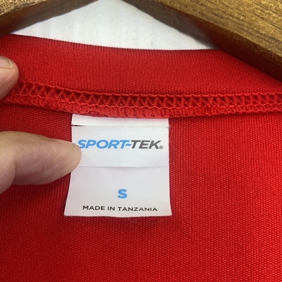 Sport Tek - Big 10 Ohio State Football Red and White Tee Shirt Size Small - Picture 9 of 12
